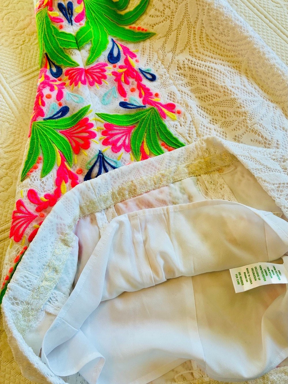 Lilly Pulitzer Pearl Lace Dress, 00 - Picture 5 of 8